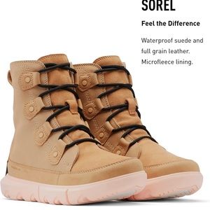 SOREL Women's Explorer II Joan Faux Fur Boot — Waterproof Suede Boots